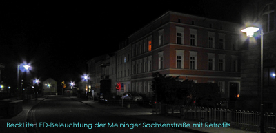 BeckLite LED-Beleuchtung der Meininger Sachsenstrae mit Retrofits